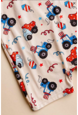Mila & Rose 4th of July Tractor Shorty One-Piece 0-6M