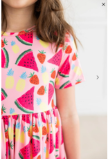 Mila & Rose Watermelon Wonder S/S Pocket Twirl Dress