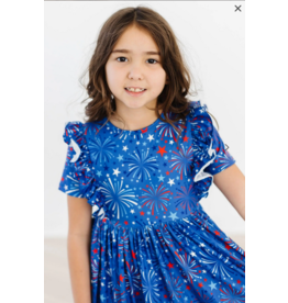 Mila & Rose Spark-tacular S/S Ruffle Twirl Dress