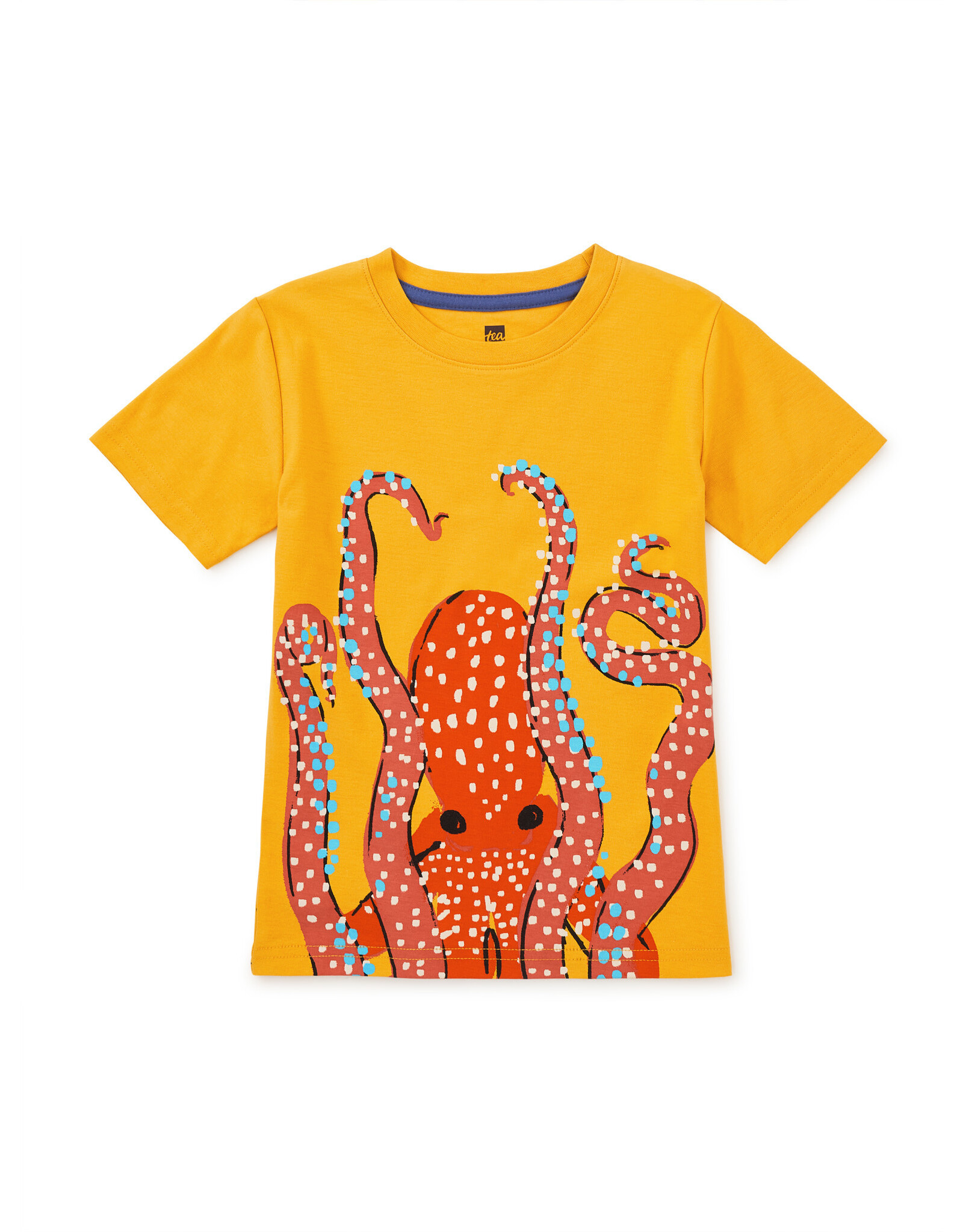 Tea Collection Octopus Ink Graphic Tee-Gold