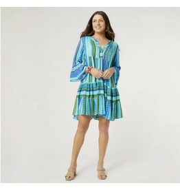 coco+carmen Milena Ruffle Sleeve Tunic Dress