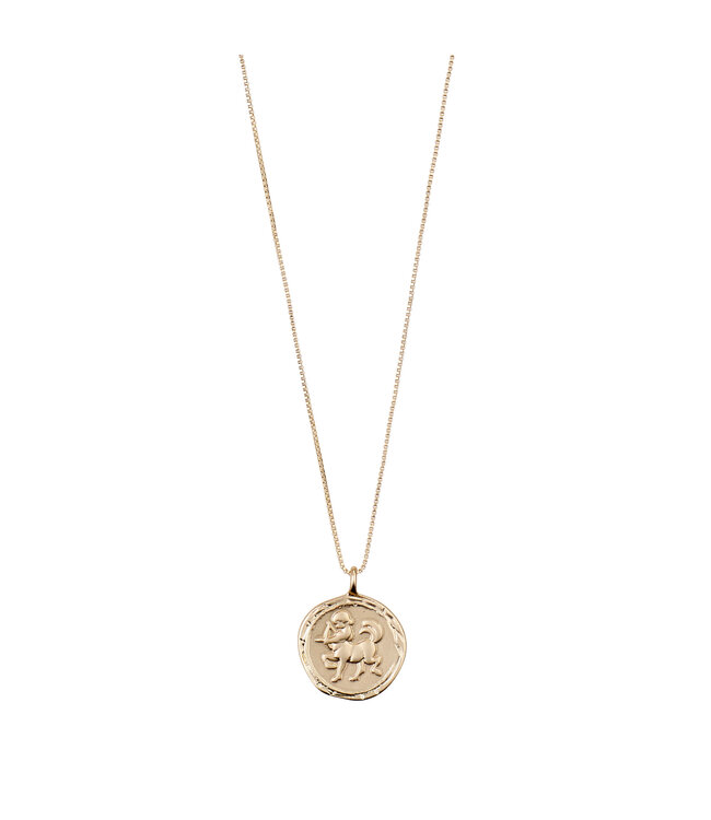 Pilgrim Horoscope Double Sided Necklace (Gold Collection)