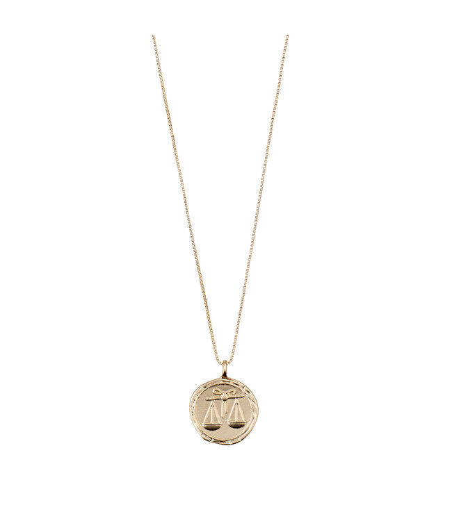 Pilgrim Horoscope Double Sided Necklace (Gold Collection)