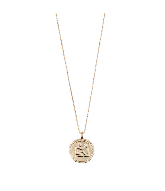 Pilgrim Horoscope Double Sided Necklace (Gold Collection)