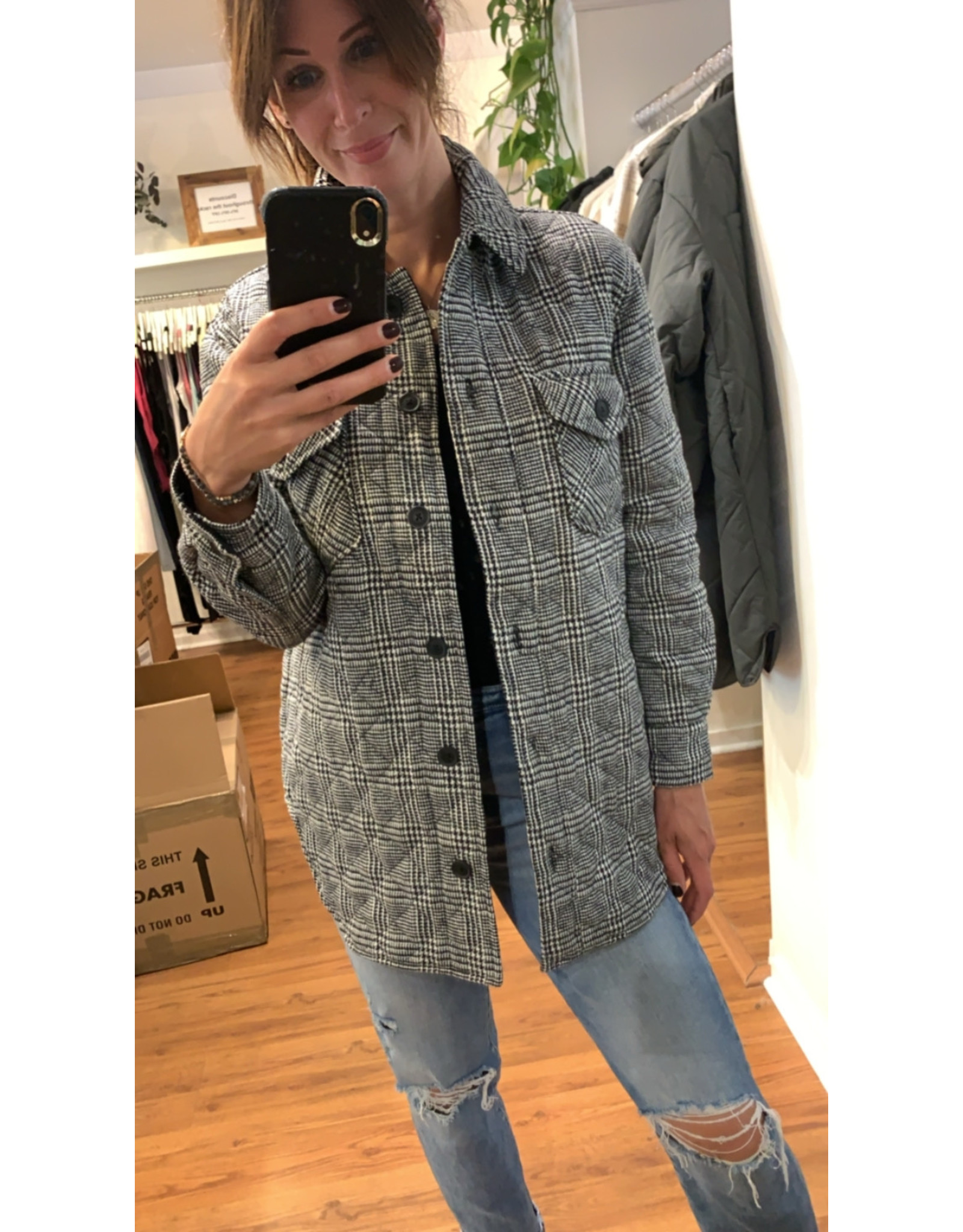 RD Style - Quilted Plaid Jacket (M & L)