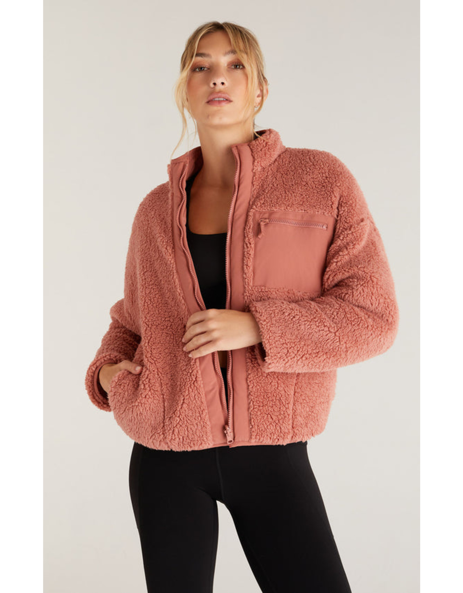 Z Supply - On- The-Go Reversible Quilted Sherpa Jacket