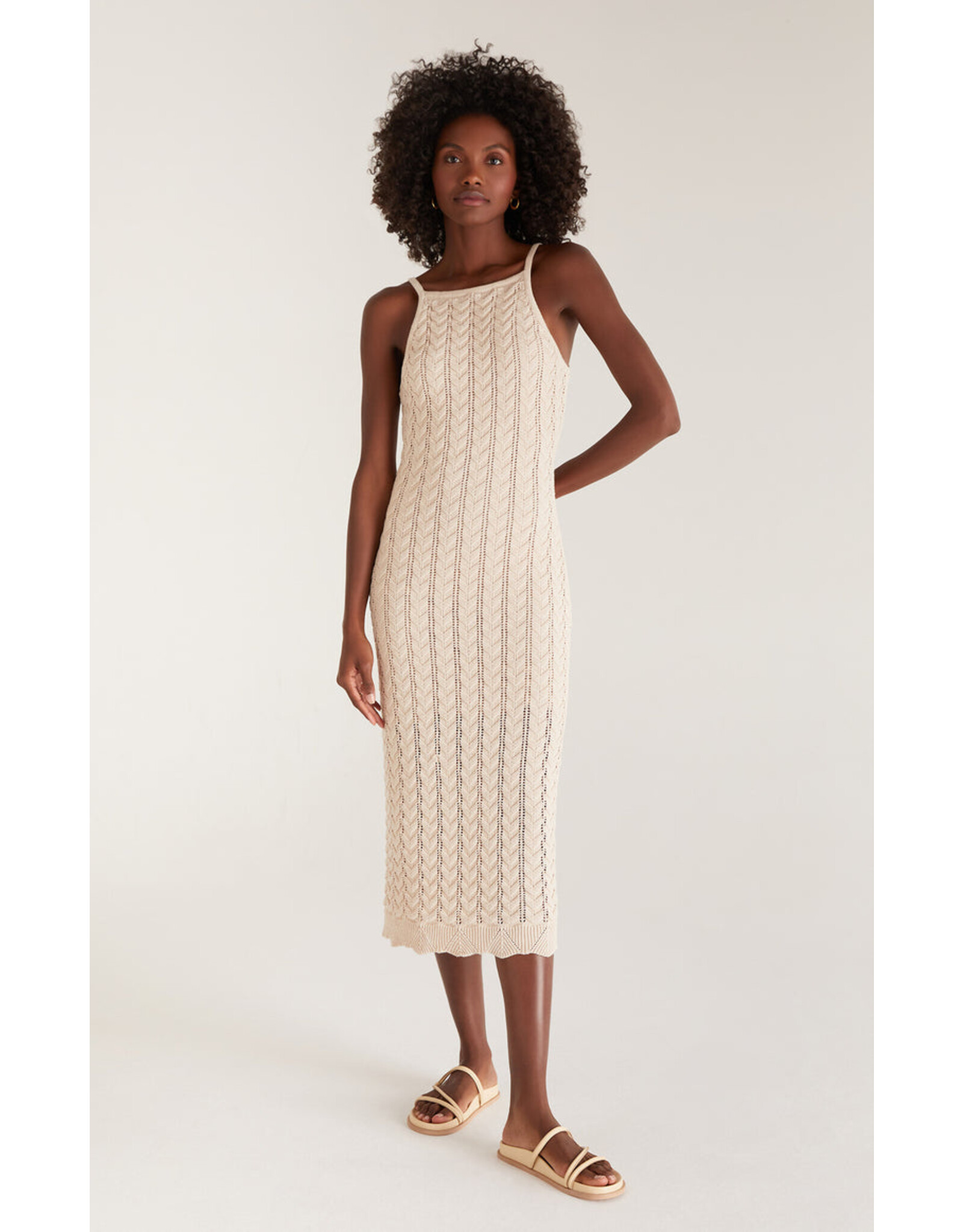Z Supply - Camille Crochet Midi Dress (M&L)