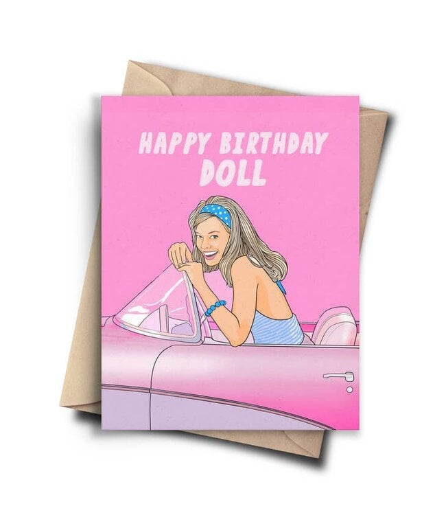 Pop Cult Paper Barbie Birthday Card
