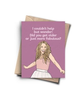 Pop Cult Paper Sex and the City Birthday Card - Carrie Bradshaw