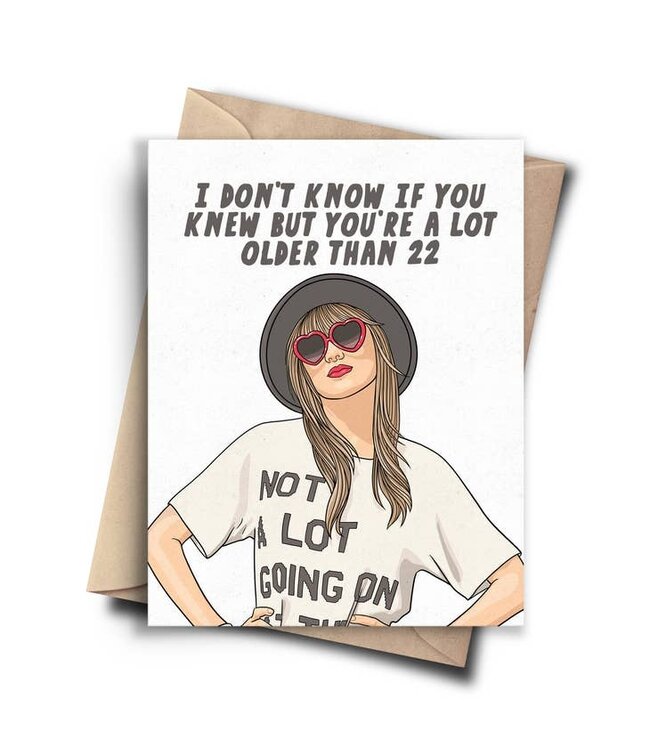 Pop Cult Paper Taylor Swift Sarcastic Birthday Card