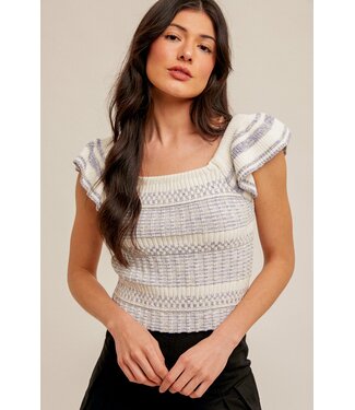 Flirty And Fluttery Crop Top