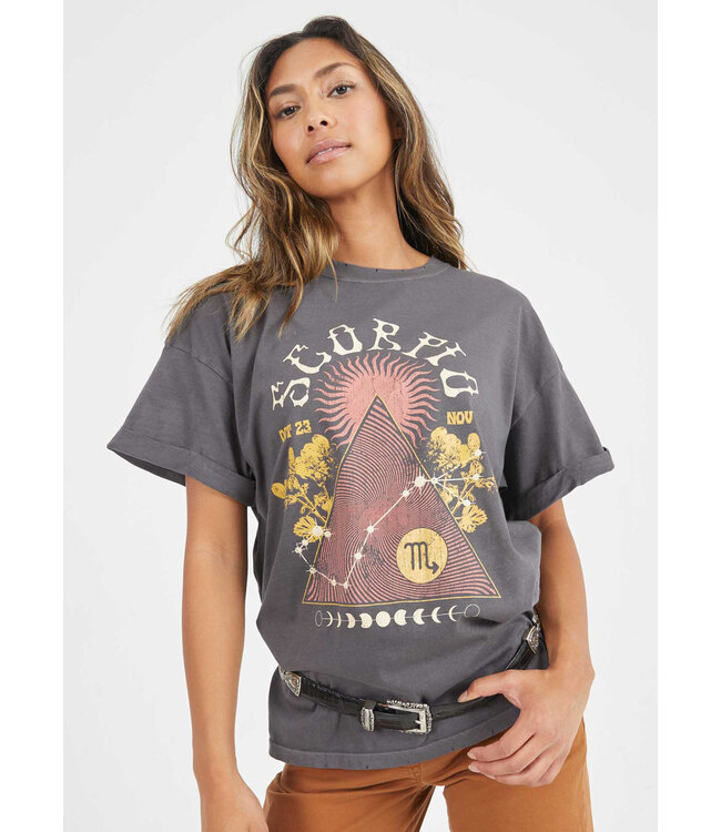 Zodiac Boyfriend Band Tee Cayo Fashions