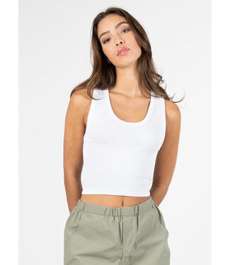C'est Moi Bamboo Rib Deep Scoop Tank