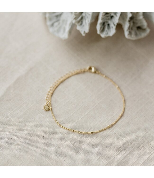 Glee Charli Anklet *silver + gold