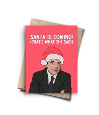 Pop Cult Paper The Office Christmas Card