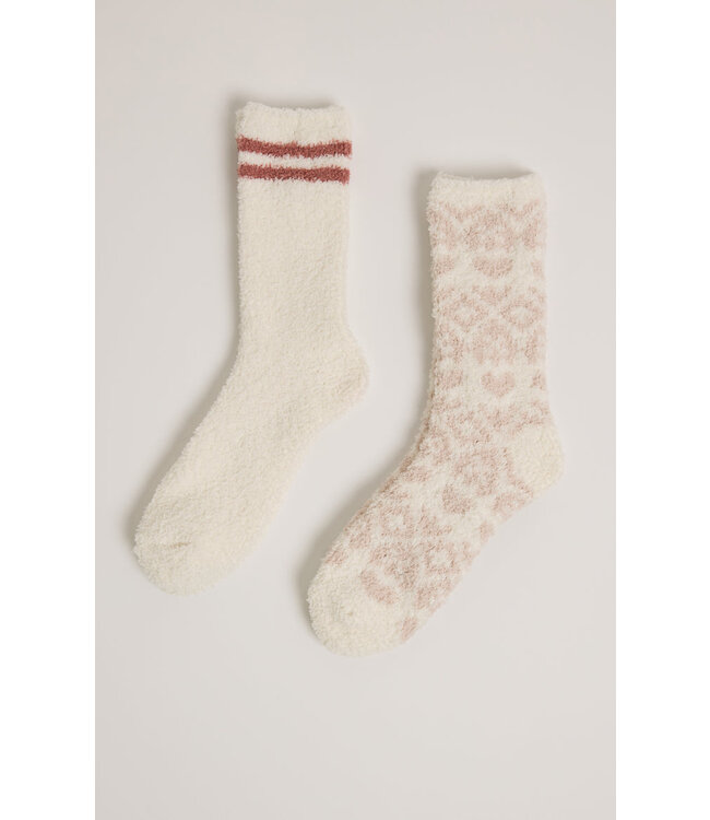 Z Supply Fairisle Heart Socks - 2 pack