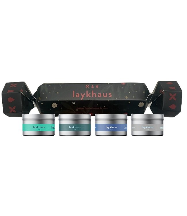 laykhaus Winter Nights Christmas Candle Cracker Giftset