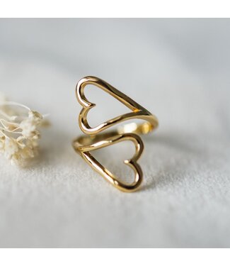 Glee Heartbound Ring (gold + silver)