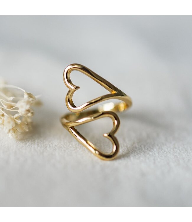 Glee Heartbound Ring (gold + silver)