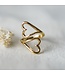 Glee Heartbound Ring (gold + silver)