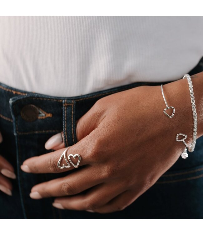 Glee Heartbound Ring (gold + silver)