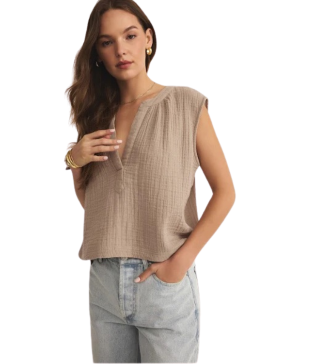 Z Supply Cliffside V Neck Airy Top