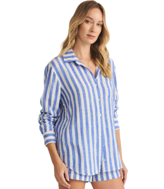 Z Supply Saturdays Stripe Gauze Shirt