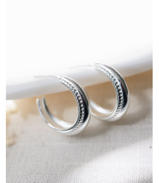 Glee Quirina Hoops (silver + gold)
