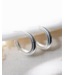 Glee Quirina Hoops (silver + gold)