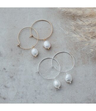 Glee Bellamy Pearl Hoops