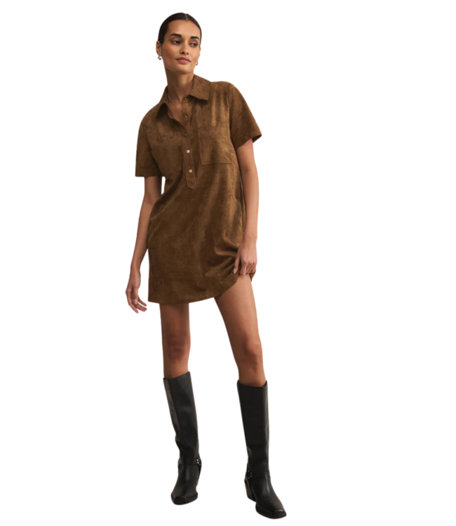 Z Supply Kellie Suede Mini Dress