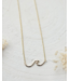 Glee Tiny Wave Necklace  *silver + gold