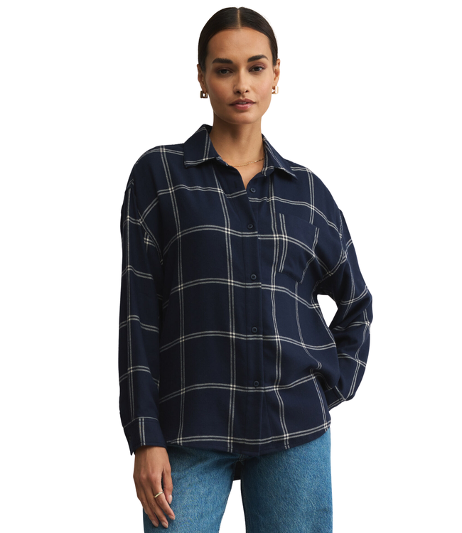 Z Supply River Plaid Top