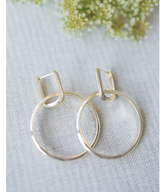 Glee Twofold Circle Earrings