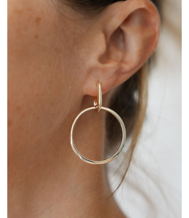 Glee Twofold Circle Earrings