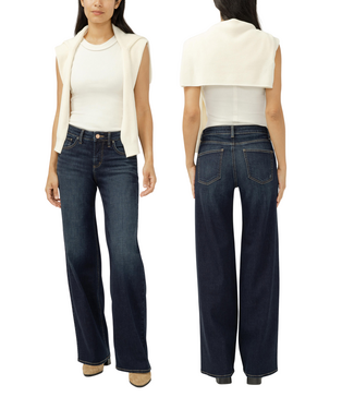 Silver Jeans Midrise Suki Wide Leg