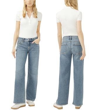 Silver Jeans Midrise Suki Wide Leg
