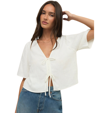 Z Supply La Belle Linen Top