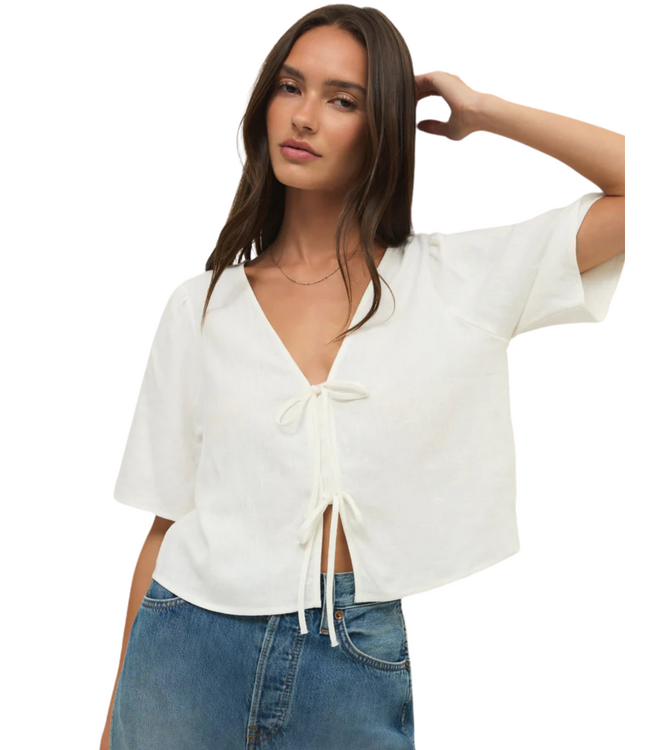 Z Supply La Belle Linen Top