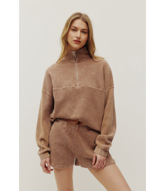 Kuwalla Bailey Waffle Zip up