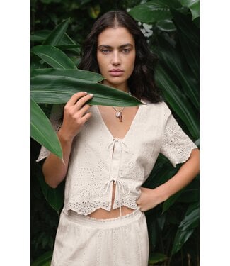 Z Supply Oceanside Embroidered Top