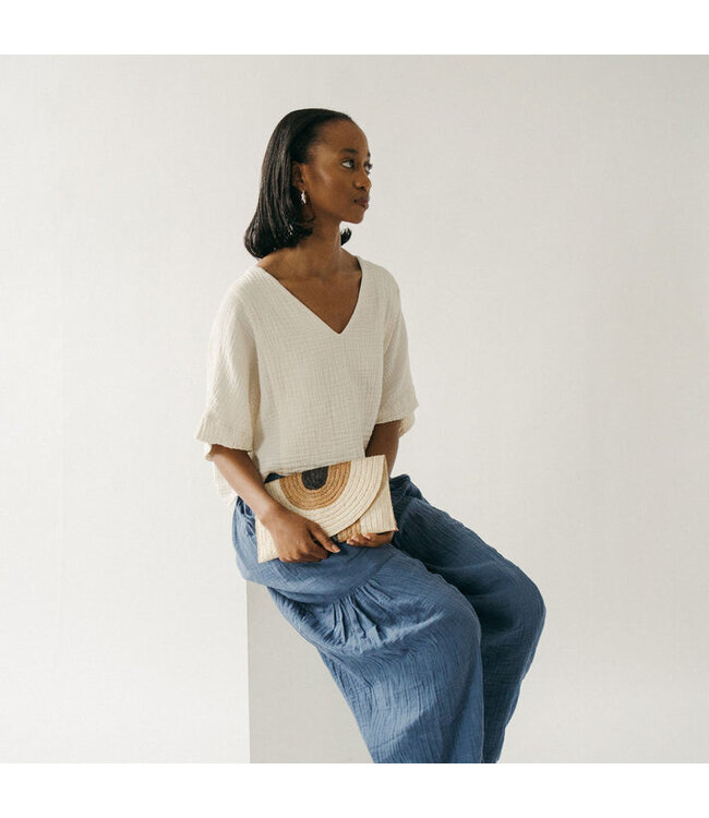 Pokoloko Palm Leaf Clutch