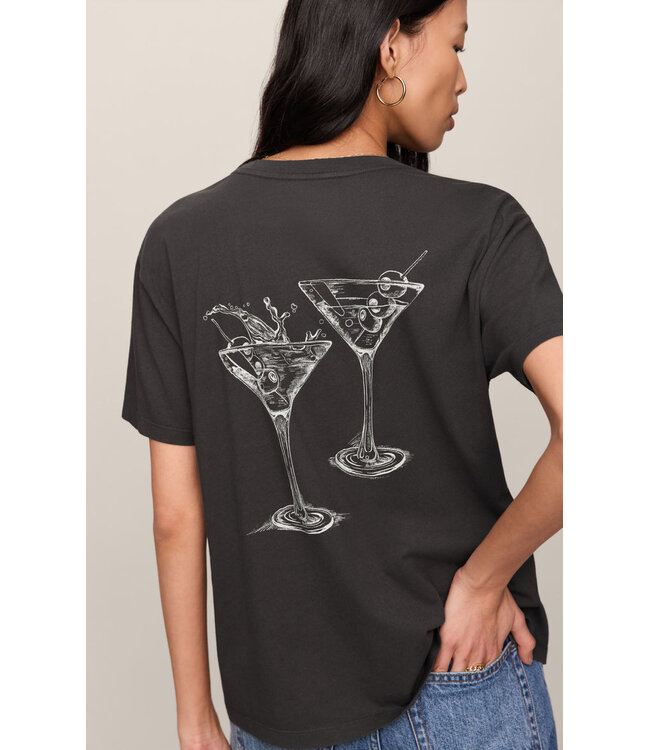 Z Supply Martini "out of office" Boyfriend Tee