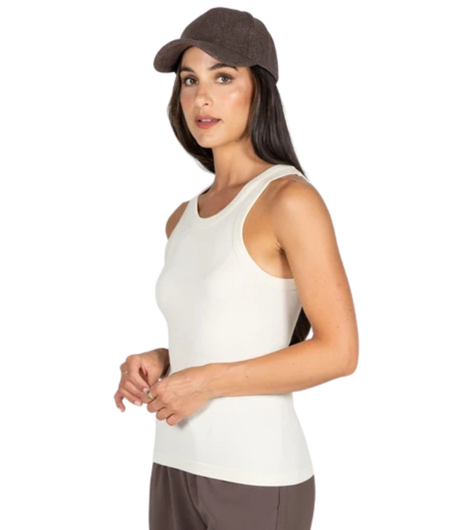C'est Moi Bamboo Rib Crew Tank (4 colours)