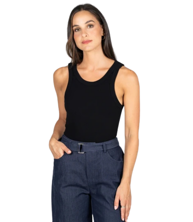C'est Moi Bamboo Rib Crew Tank (4 colours)