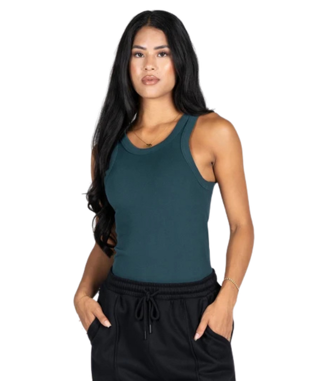 C'est Moi Bamboo Rib Crew Tank (4 colours)
