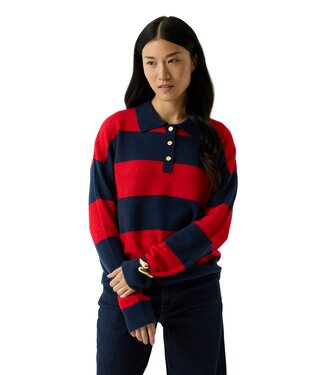 Garcia Striped Polo Sweater