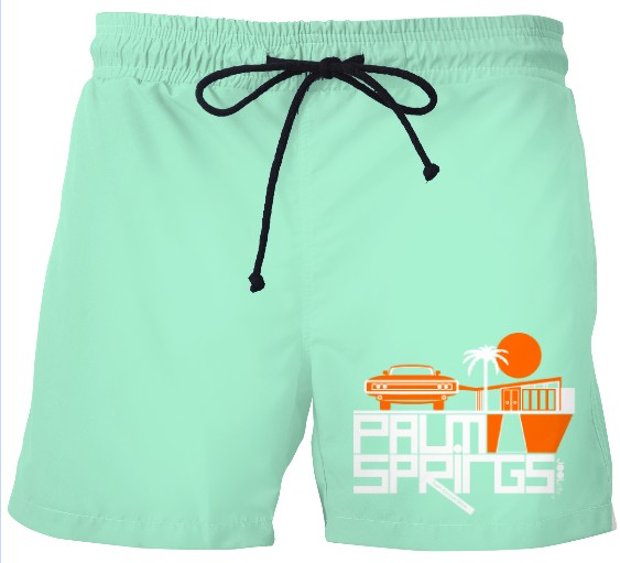 mint green swim trunks