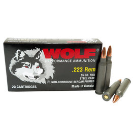 Wolf Wolf - 223 Rem - 55gr FMJ Performance - 20ct