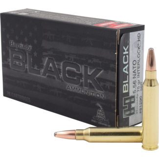 Hornady Hornady - 5.56mm - 75gr Interlock HD Black - 20ct